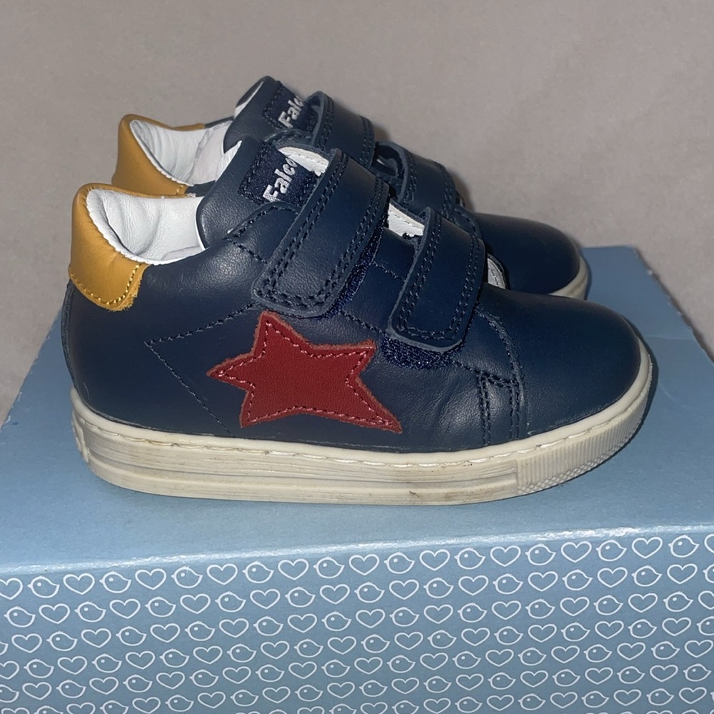 NWT FALCOTTO SASHA VL - Leather sneakers - Navy-Red - Picture 8 of 13